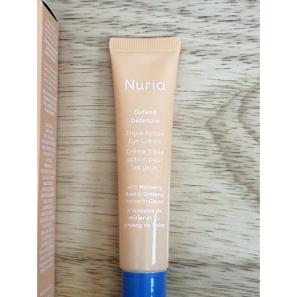 Nuria Defend Triple Action Eye Cream With‎ Mulberry Root & Ginseng Vegan New $40